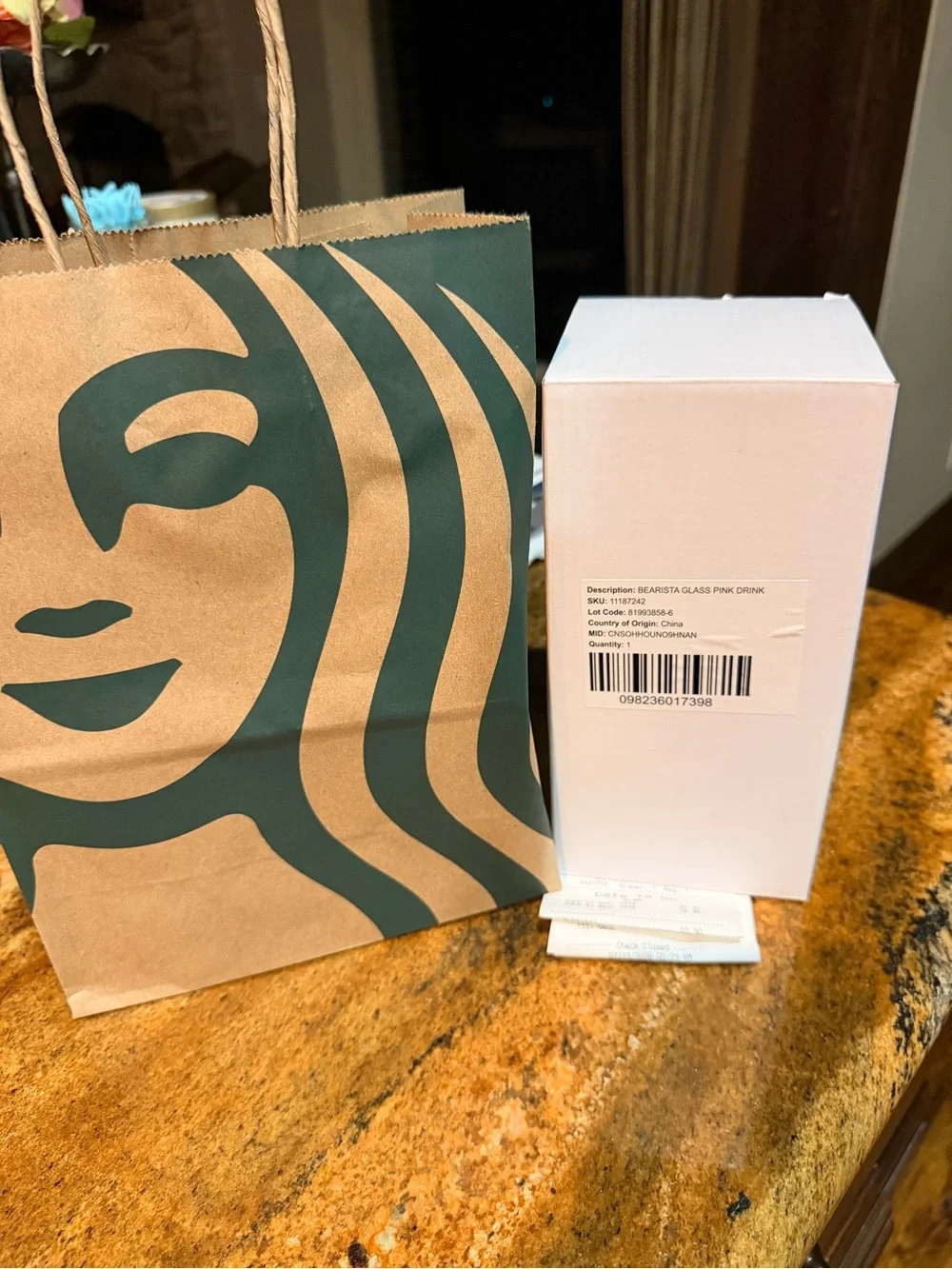 Authentic Starbucks BearistaBear Glass PinkDrink StrawberryCup IN HAND UNTOUCHED